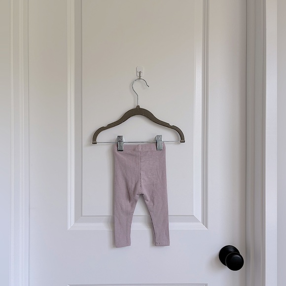 🪁Kyte BABY Light Mauve Bamboo Ribbed Leggings - Picture 2 of 5